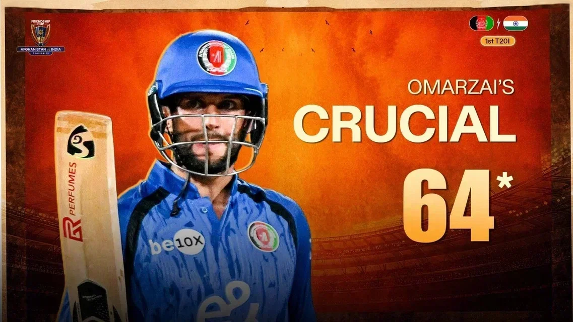 Omarzai’s Fighting 64* Against Tough Indian Bowling | Highlights