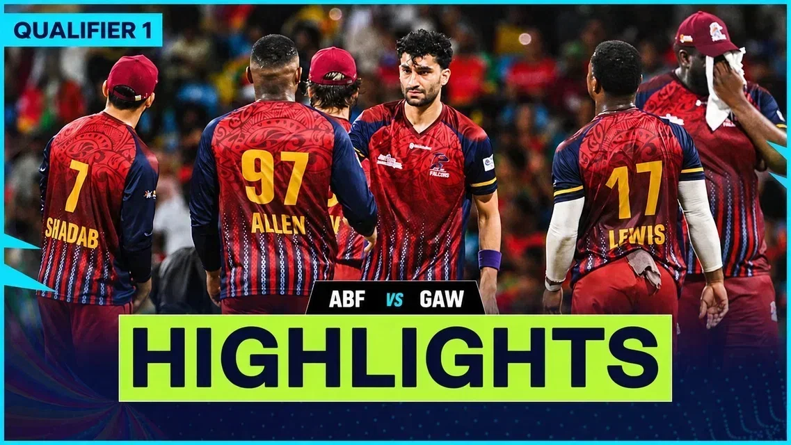 Falcons beat Guyana Amazon Warriors by 9 wickets | Qualifier 1 Highlights
