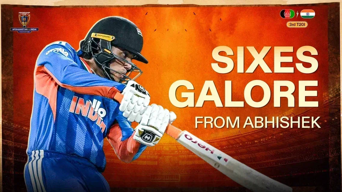 Abhishek Sharma's six-hitting spree: 11 and counting!