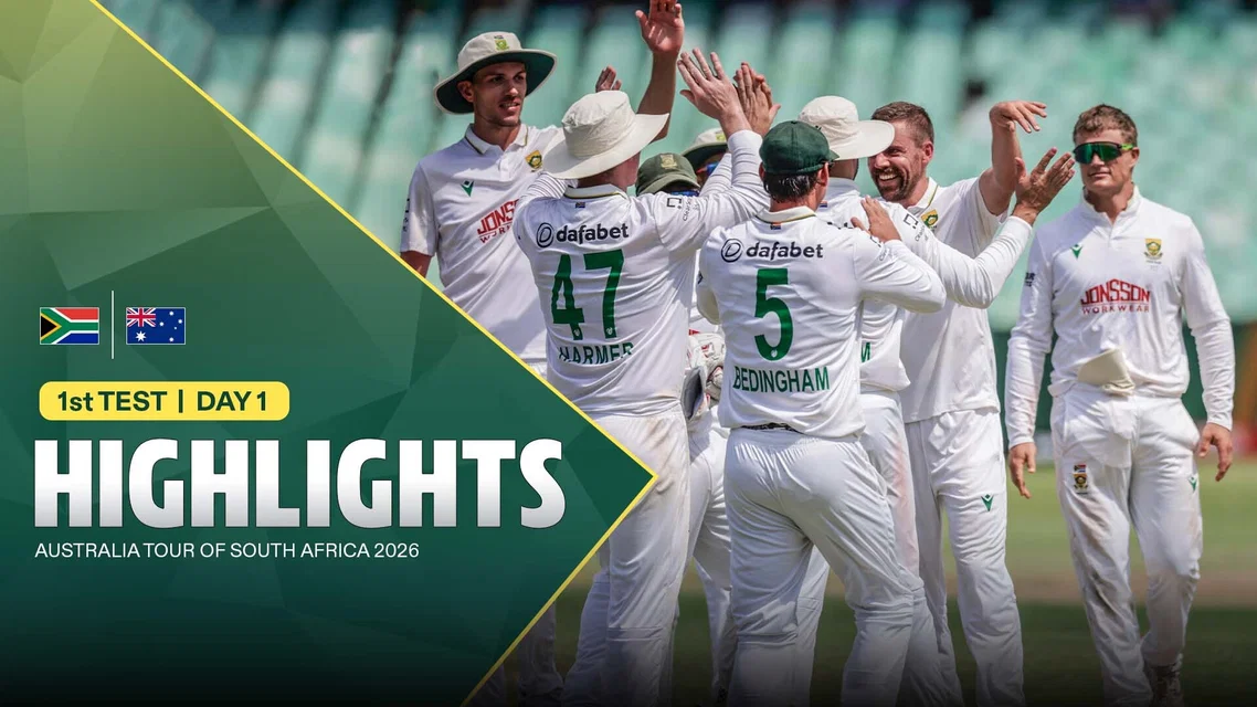 Australia put up 187/6 on board | 1st Test, Day 1 Highlights