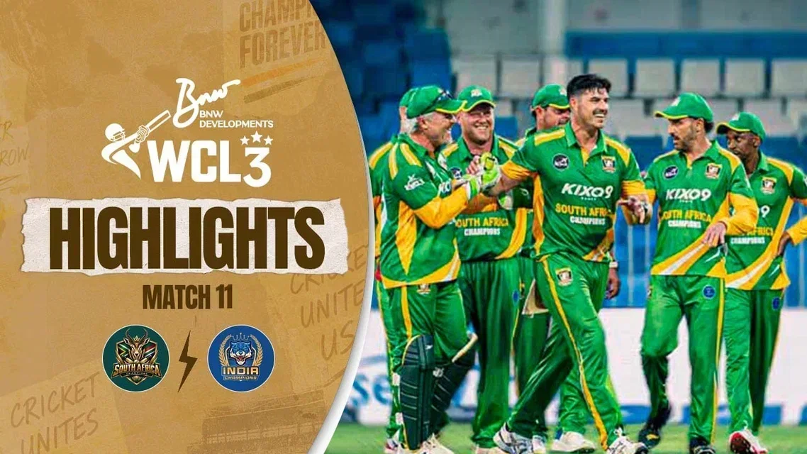 South Africa Champions beat India Champions by 4 wickets | Match 7 Highlights