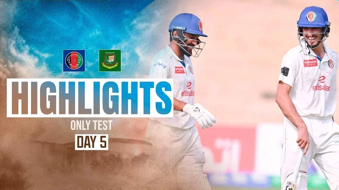 Afghanistan defy the odds to secure a memorable draw | Day 5 Highlights