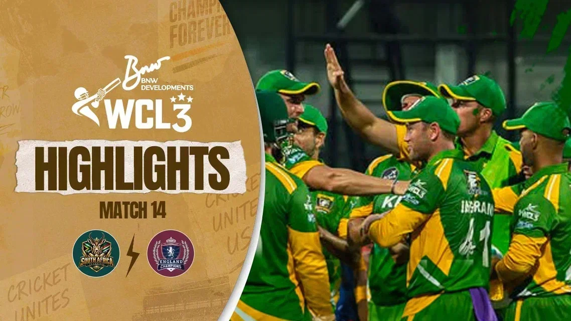 South Africa Champions beat England Champions by 9 runs | Match 14 Highlights