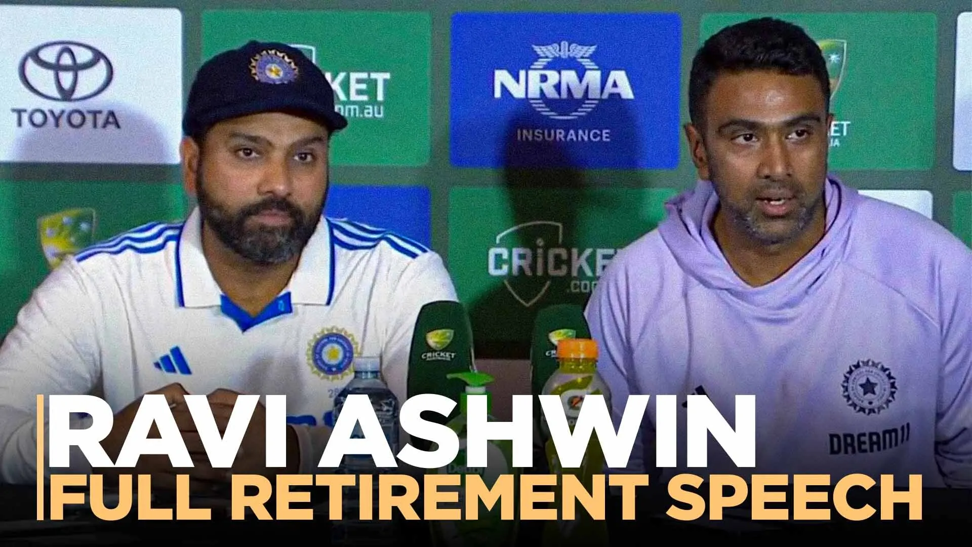Ashwin Announces Retirement from International Cricket | Full Speech 