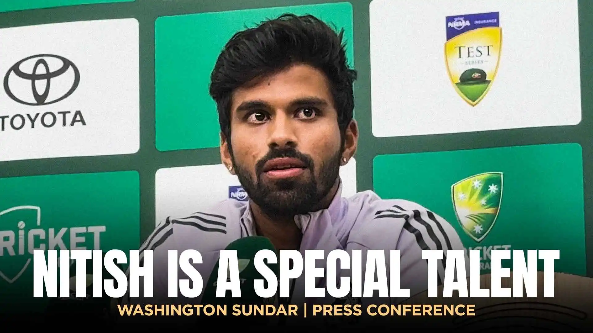Washi on Nitish's Knock & Support from Rohit & Co. | Press Conference