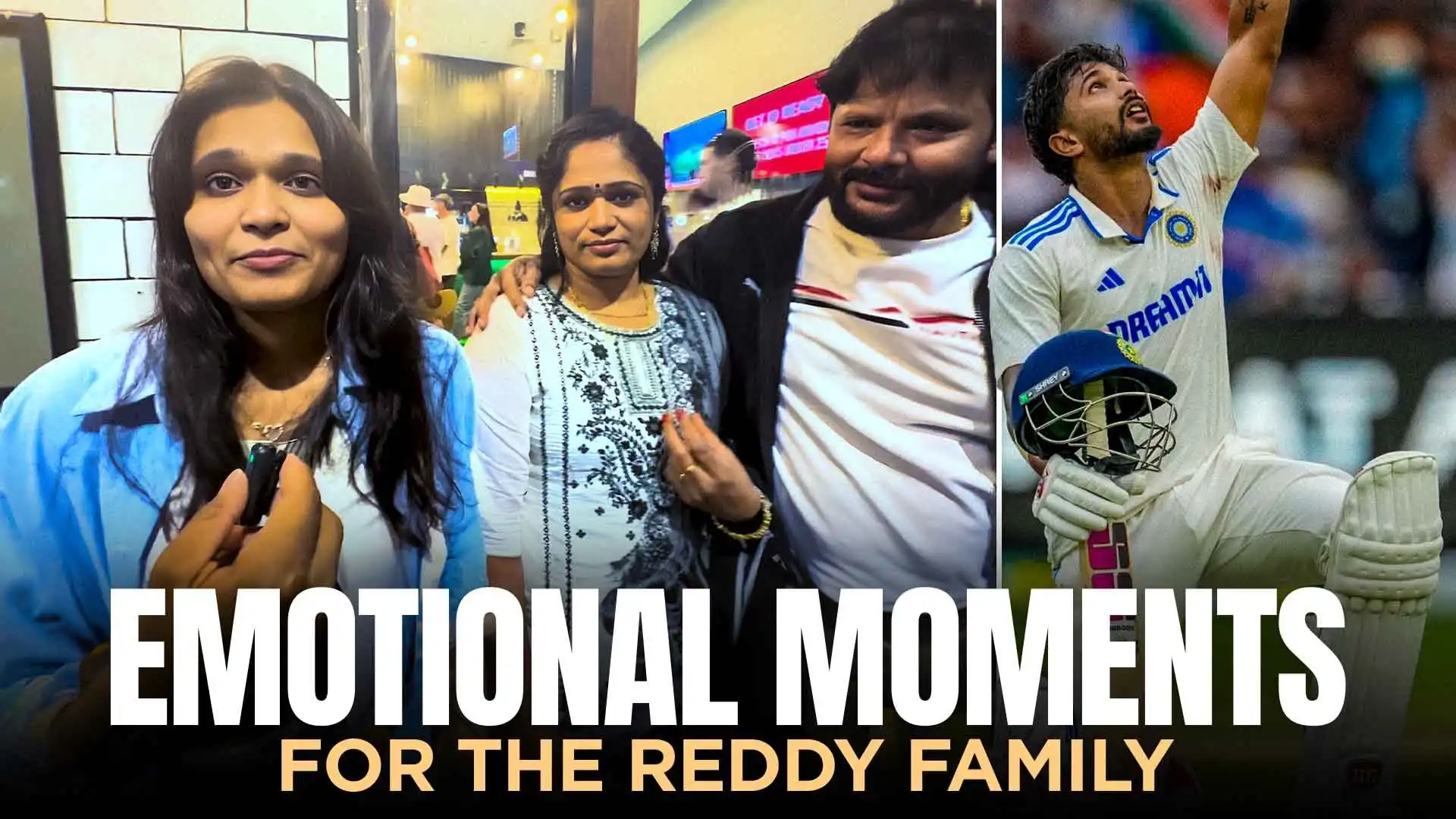 Emotional Scenes as Reddy Family speaks after Nitish's historic Ton 