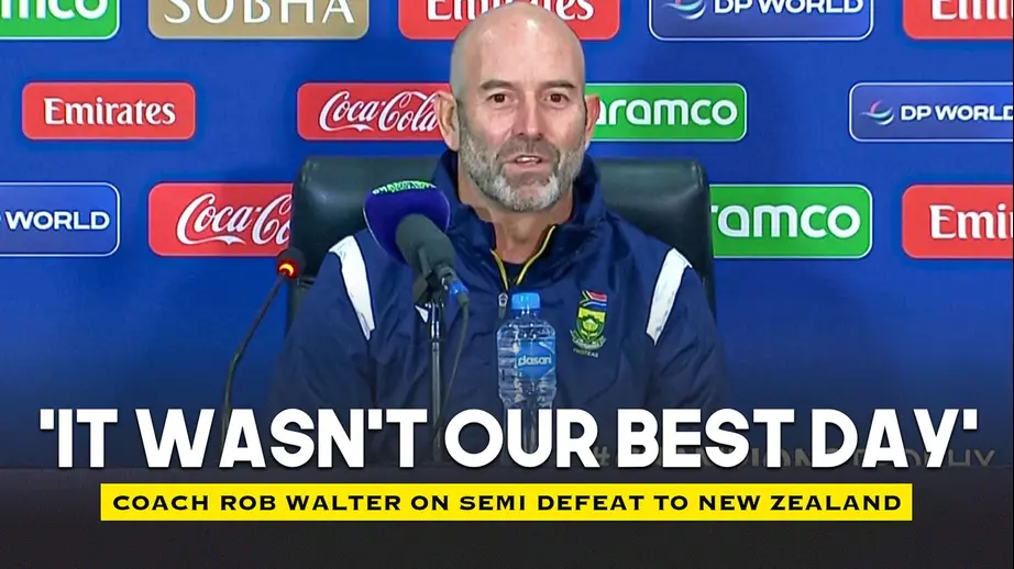 South Africa’s Semi-Final Setback: Coach Rob Walter Shares His Thoughts | Post-Match Conference