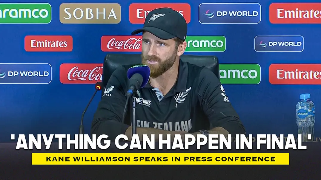 Kane Williamson Reacts as New Zealand Storm into the Champions Trophy Final | Post-Match Conference