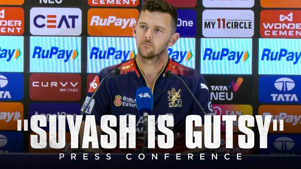 "Suyash is a Gutsy bowler" - Josh Hazlewood | Post Match Conference