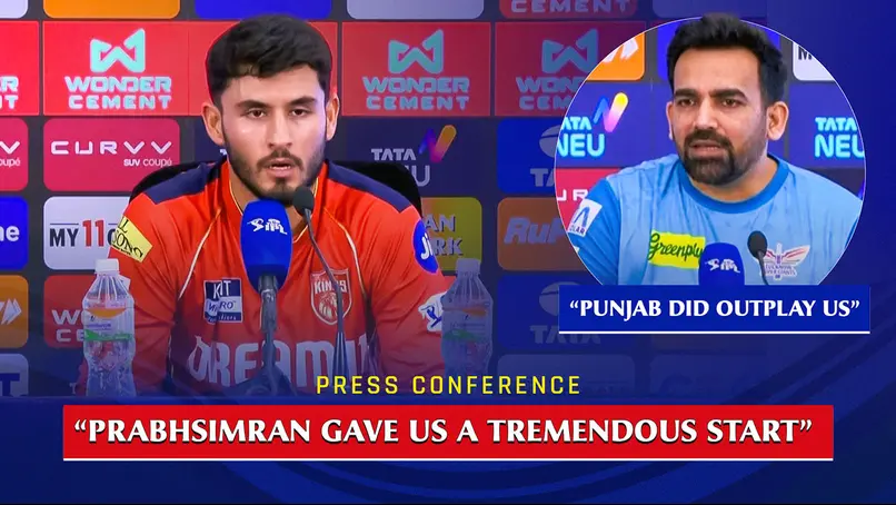 Nehal Wadhera & Zaheer Khan Reflect on PBKS' Crushing Win Over LSG | Post-Match Press Conference