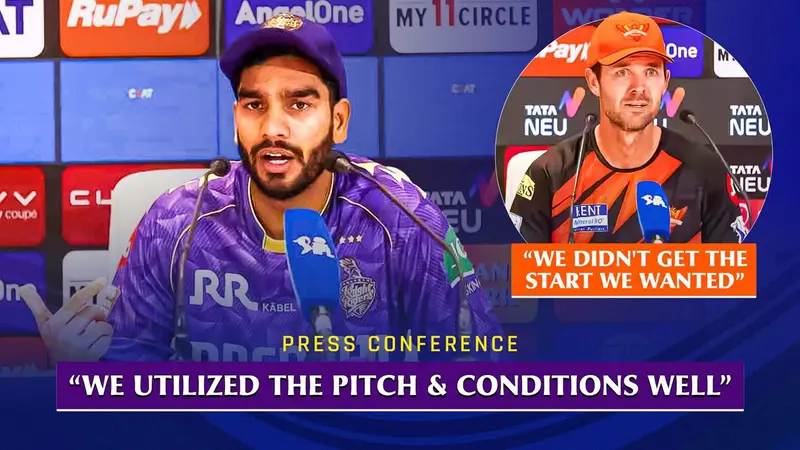Venkatesh Iyer, SRH Bowling Coach Break Down KKR’s Impressive Win | Post Match Press Conference