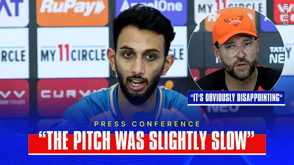 Prasidh Krishna and Daniel Vettori react after GT crush SRH at Uppal | Post Match Press Conference