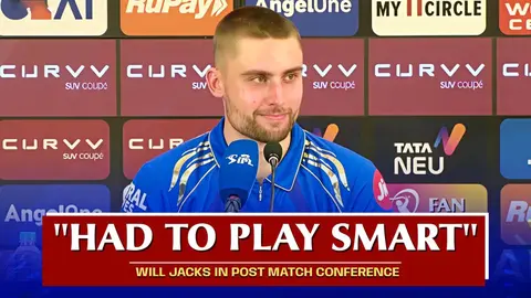 'We had to play smart' - Will Jacks on how MI beat SRH