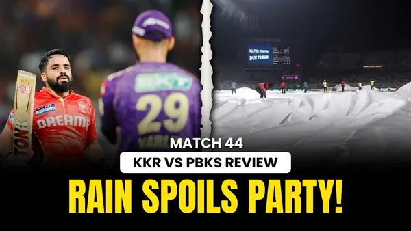 KKR v PBKS: Arya, Prabhsimran's efforts go in vain as PBKS suffer first-ever washout | Match Review
