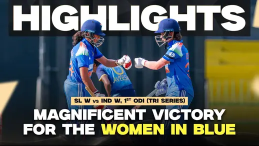 India Women beat Sri Lanka Women by 9 wickets | Match 1 Highlights