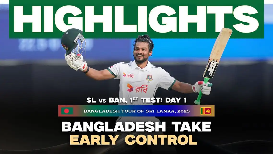SL v BAN: Bangladesh lead Sri Lanka by 292 runs | 1st Test, Day 1 Highlights