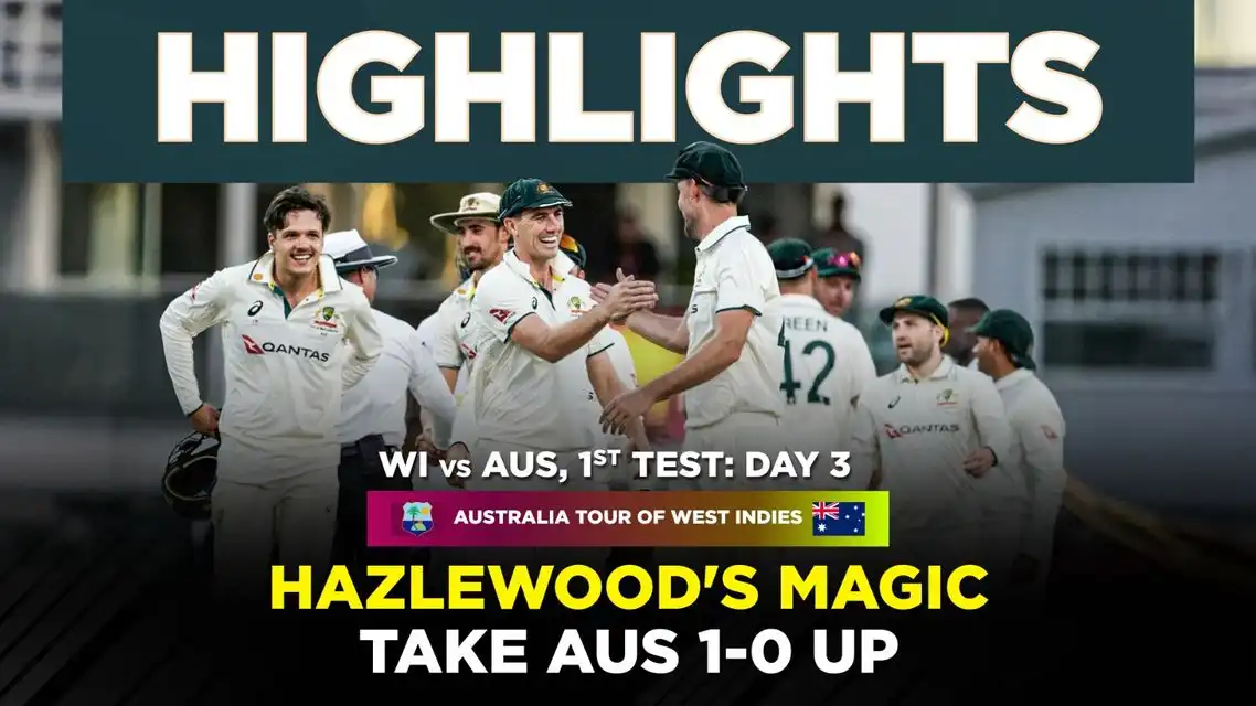 Australia beat West Indies by 159 runs | 1st Test