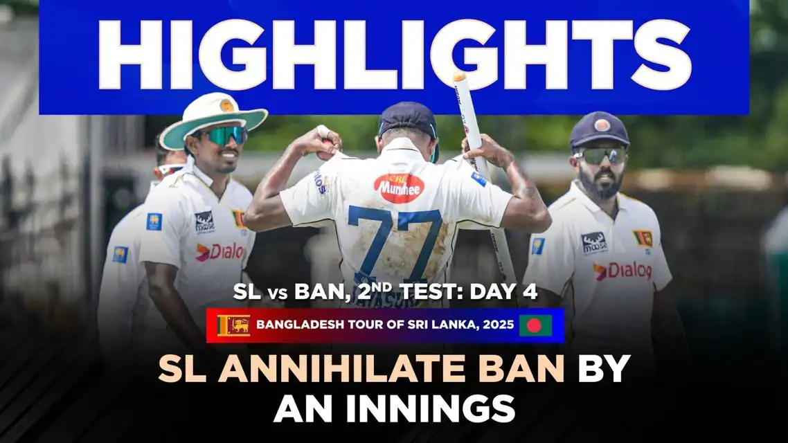 Sri Lanka beat Bangladesh by an innings and 78 runs | 2nd Test 