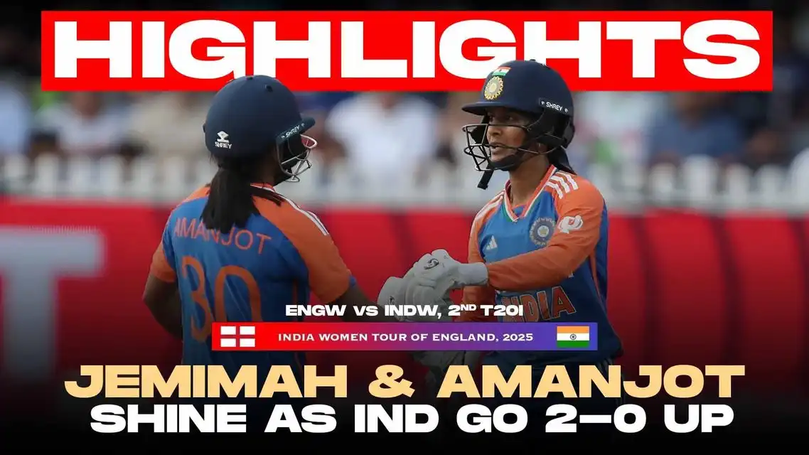 ENGW vs INDW | India Women beat England Women by 24 runs | 2nd T20I Highlights 