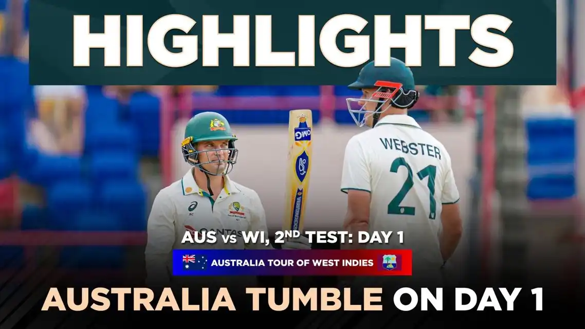 AUS post 286 courtesy of Webster & Carey's 50 | 2nd Test, Day 1: Full Highlights