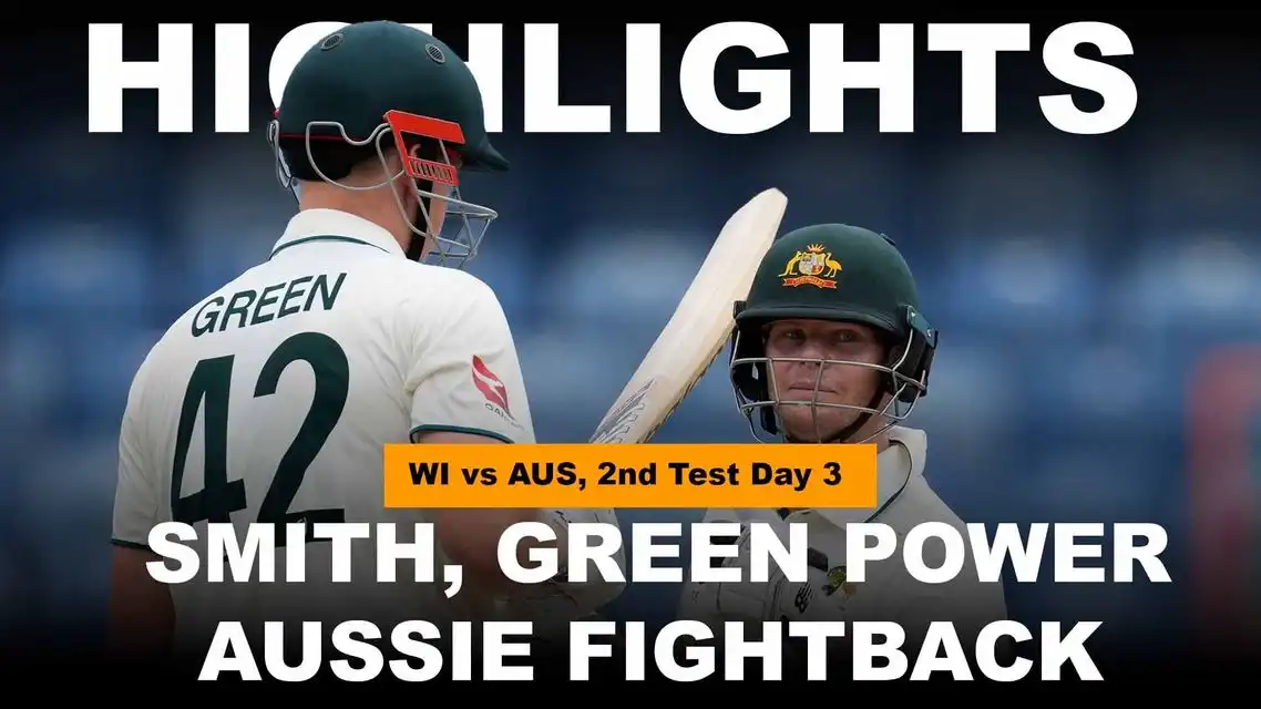 WI vs AUS | Australia lead by 254 runs | 2nd Test, Day 3 Highlights