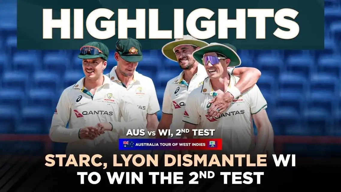 Australia thump West Indies by 133 runs in the 2nd Test | Full Highlights