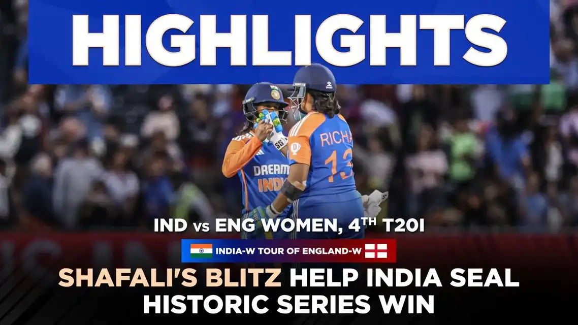 India Women beat England Women by 6 wickets | 4th T20I