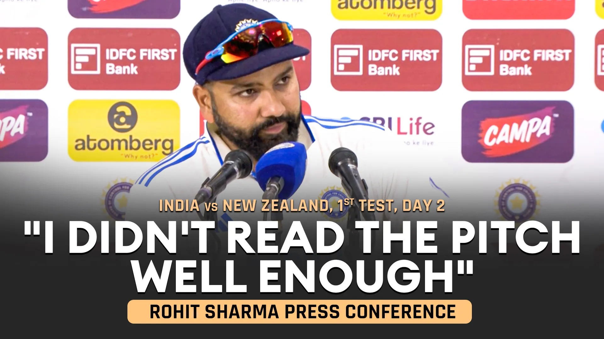 Indian skipper admits pitch misjudgment | Rishabh Pant has swelling in his knee | Rohit Sharma press conference