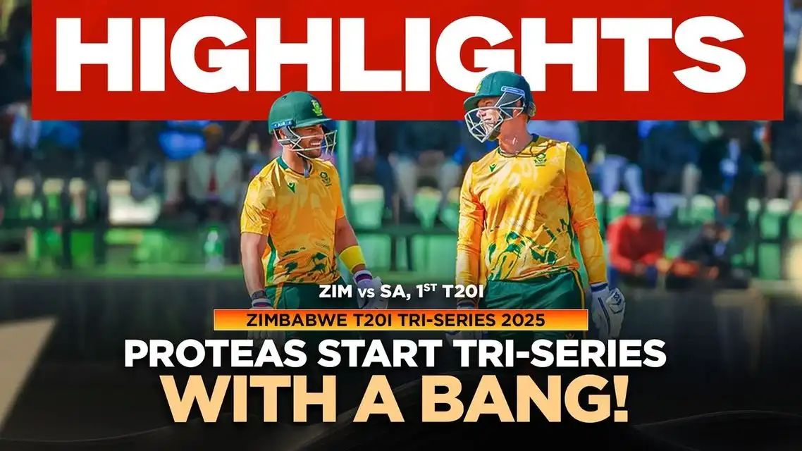 ZIM v SA, Tri Series: South Africa beat Zimbabwe by 5 wickets | Match 1 Highlights