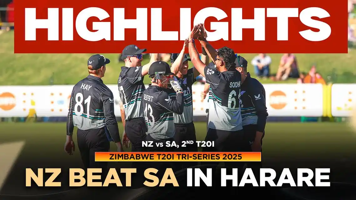 NZ v SA, Tri Series: New Zealand beat South Africa by 21 runs | Match 2 Highlights