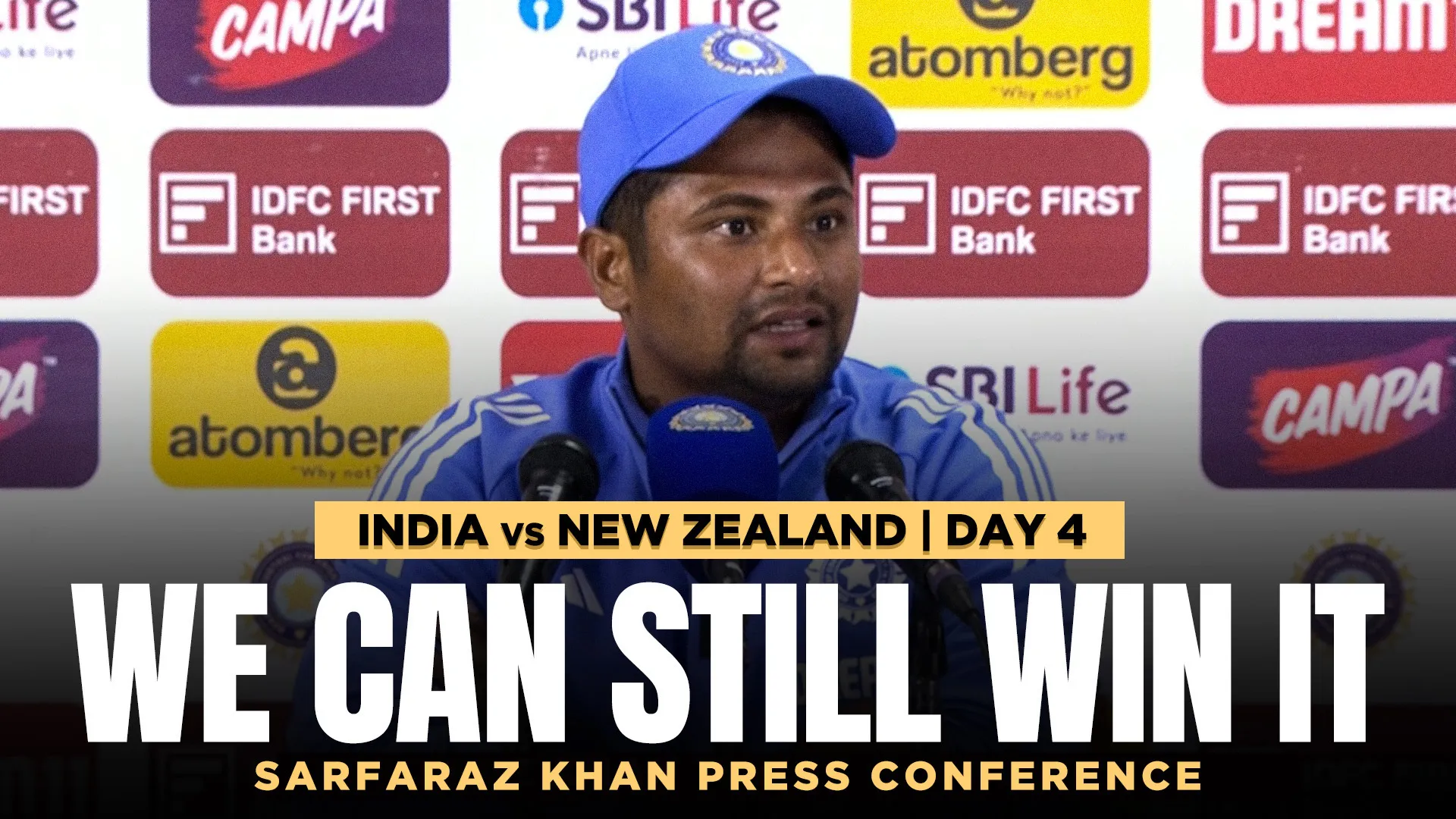 India’s Winning Chances & Match Moments | Sarfaraz Khan’s Insightful Press Conference!