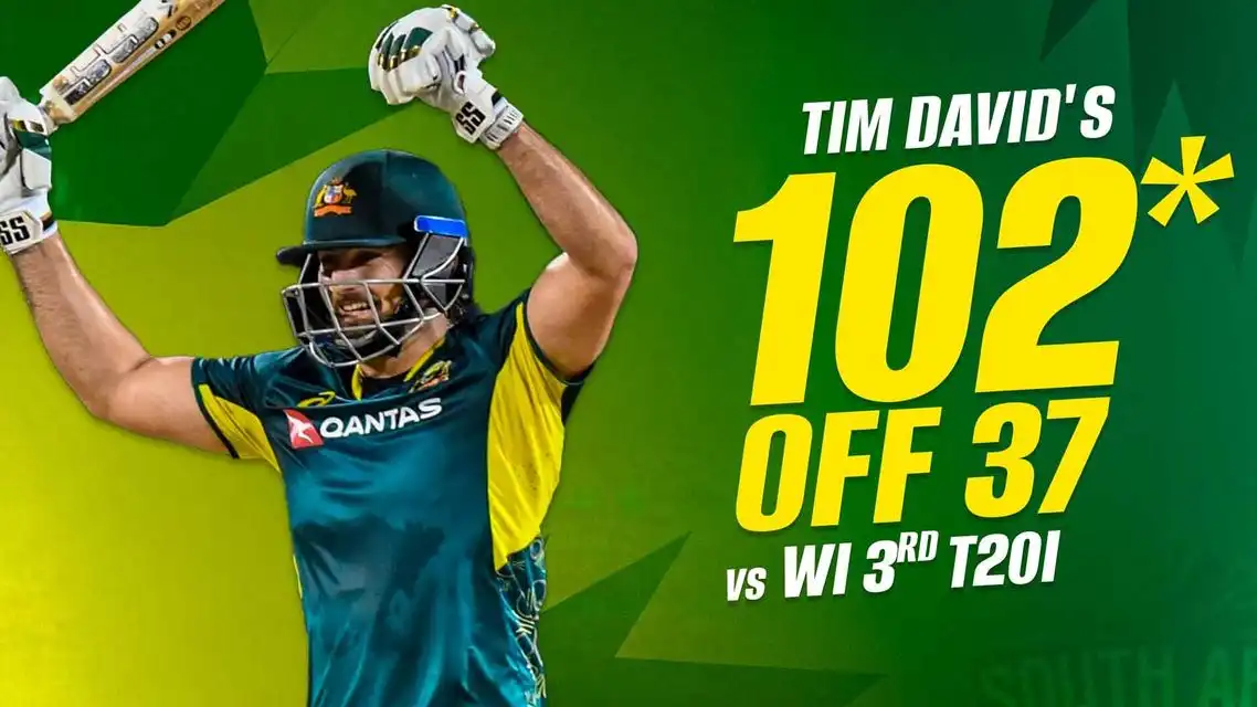Tim David's Maiden International Century | Highlights