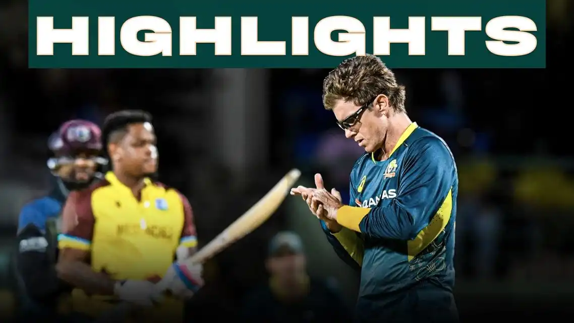 Australia beat West Indies by 3 wickets | 5th T20I, Full Highlights