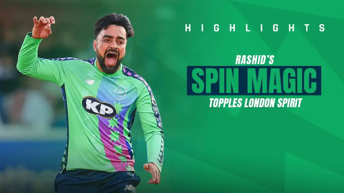 Rashid Khan's Match-Winning 3 for 11 vs London Spirit | Highlights