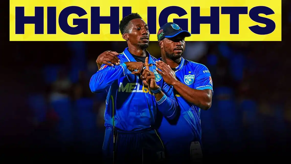 Saint Lucia Kings beat St Kitts and Nevis Patriots by 3 runs | Match 6 Highlights