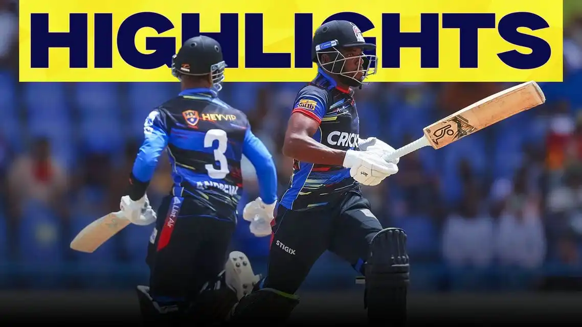 Antigua Barbuda Falcons beat St Kitts and Nevis Patriots by 7 wickets | Match 11 Highlights