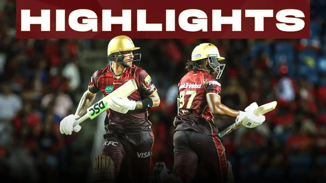 Trinbago Knight Riders beat Antigua & Barbuda Falcons by 8 wickets | Match 14