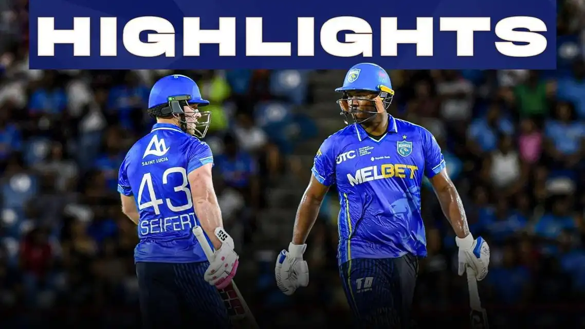Saint Lucia Kings beat St Kitts and Nevis Patriots by 7 wickets | Match 15 Highlights
