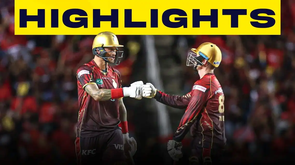 Trinbago Knight Riders beat Guyana Amazon Warriors by 6 wickets | Match 17 Highlights