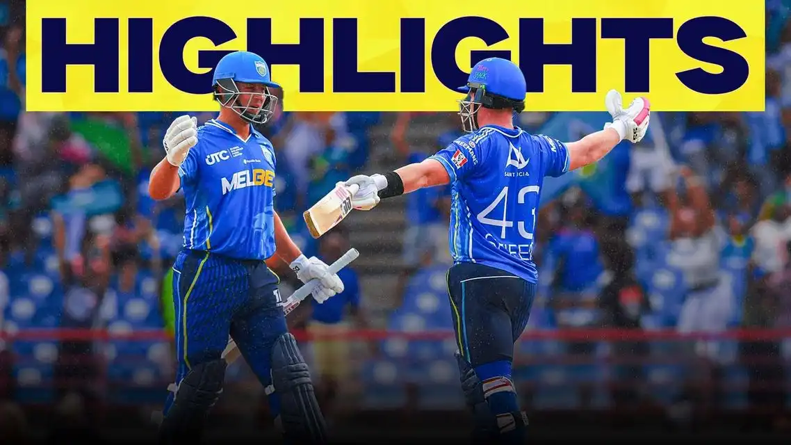 Saint Lucia Kings beat Antigua Barbuda & Falcons by 6 wickets  | Match 18 Highlights