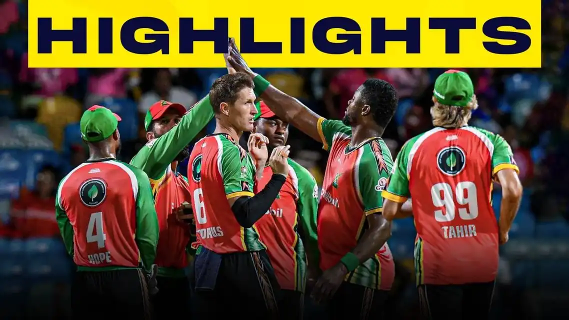 Guyana Amazon Warriors beat Barbados Royals by 4 wickets | Match 21 