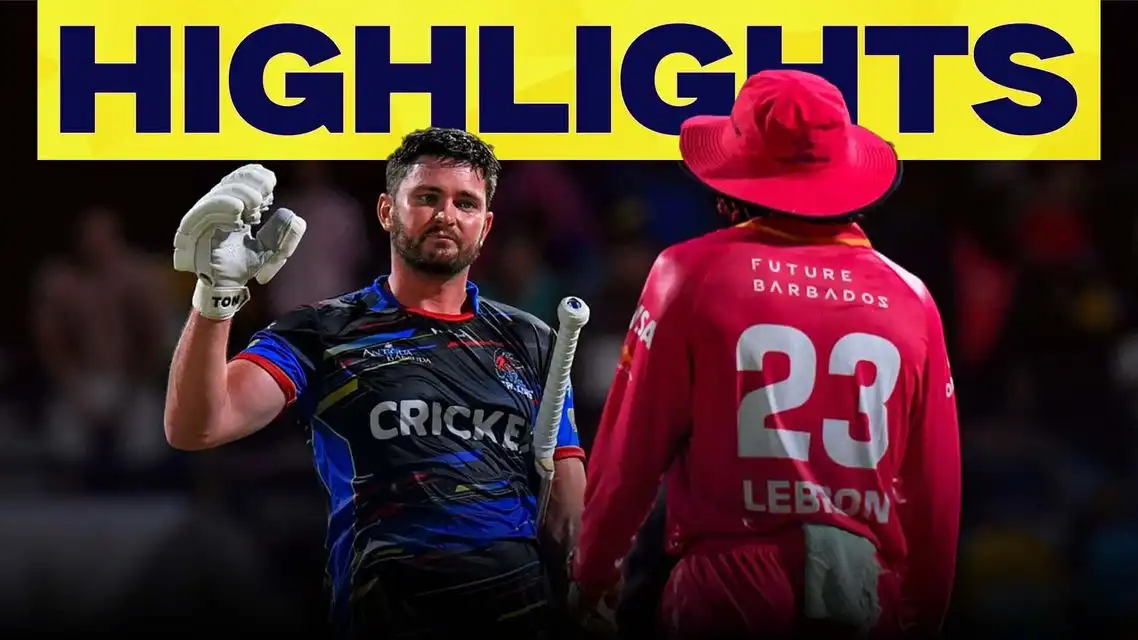 Antigua & Barbuda Falcons beat Barbados Royals by 4 wickets | Match 22 Highlights