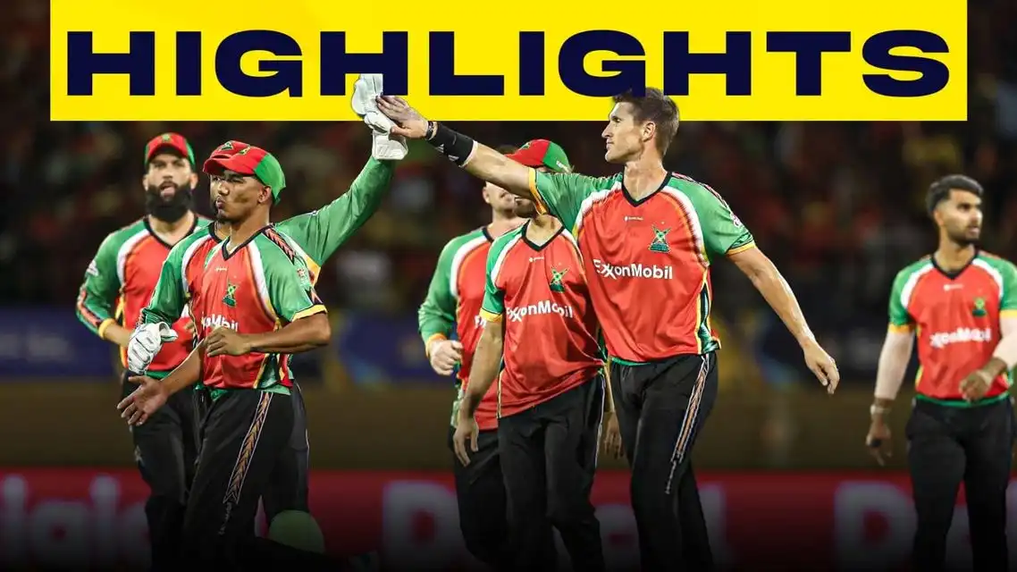 Guyana Amazon Warriors beat Trinbago Knight Riders by 3 wickets | Match 23 Highlights
