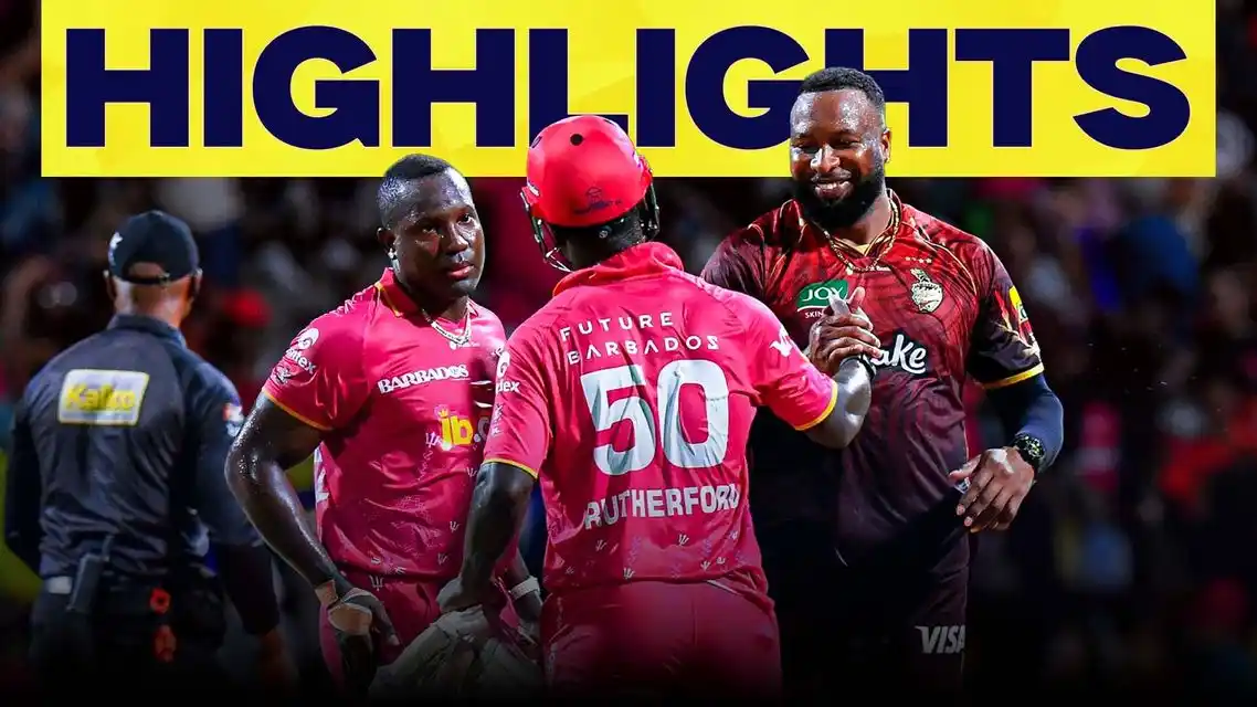 Barbados Royals beat Trinbago Knight Riders by 7 wickets | Match 28 Highlights