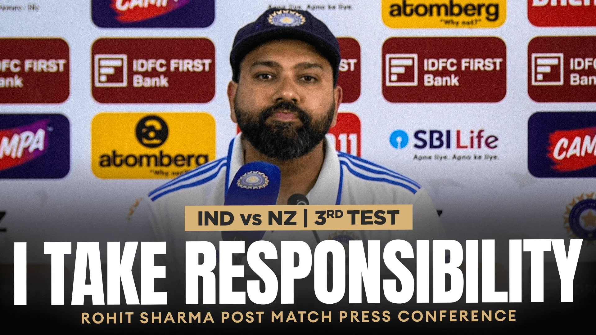 Rohit Sharma talks about the Whitewash & his availability in BGT | Post Match Conference