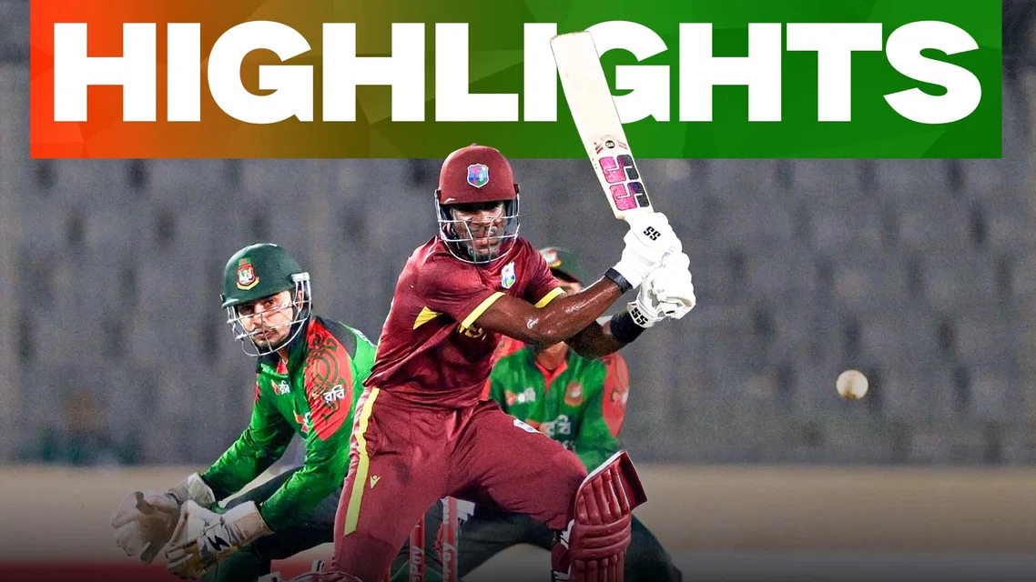 West Indies beat Bangladesh by 1 run in Super Over | 2nd ODI Highlights