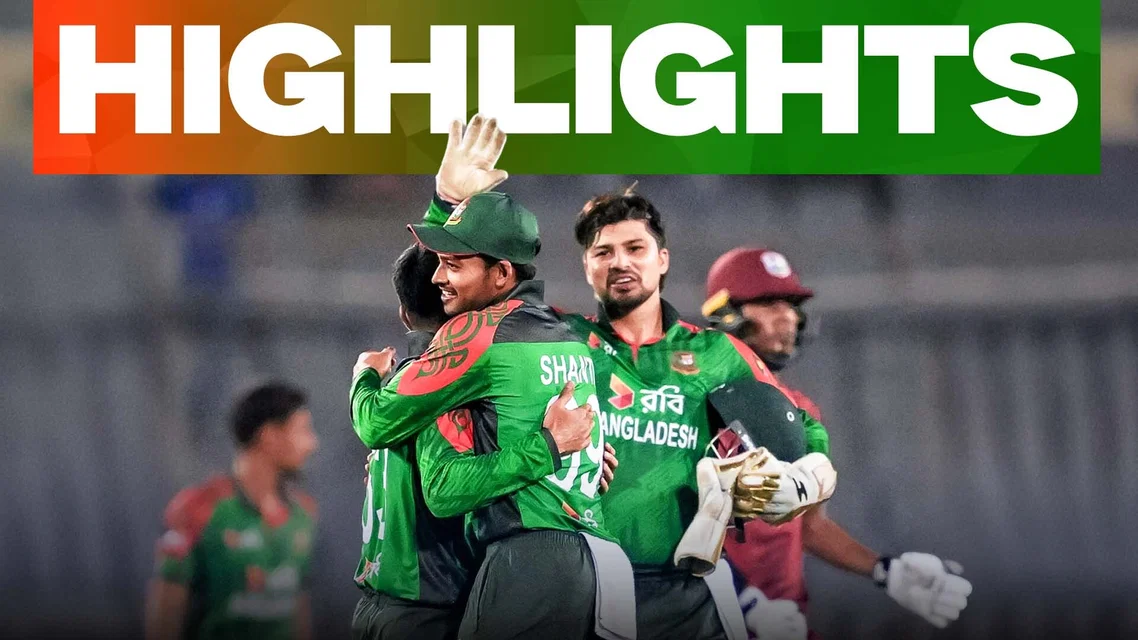 Bangladesh beat West Indies by 179 runs | 3rd ODI Highlights