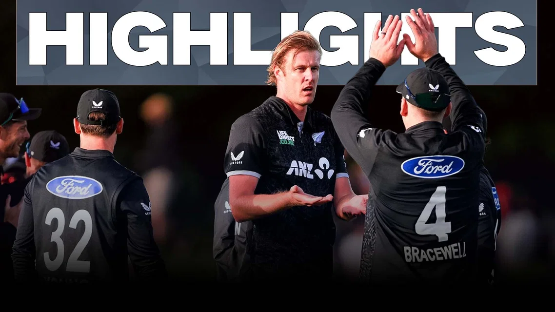 New Zealand beat West Indies by 7 runs | 1st ODI Highlights