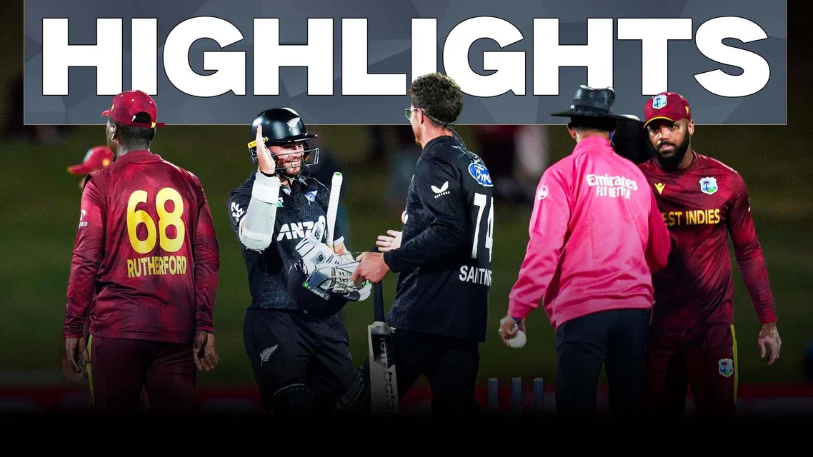 New Zealand beat West Indies by 5 wickets | 2nd ODI Highlights