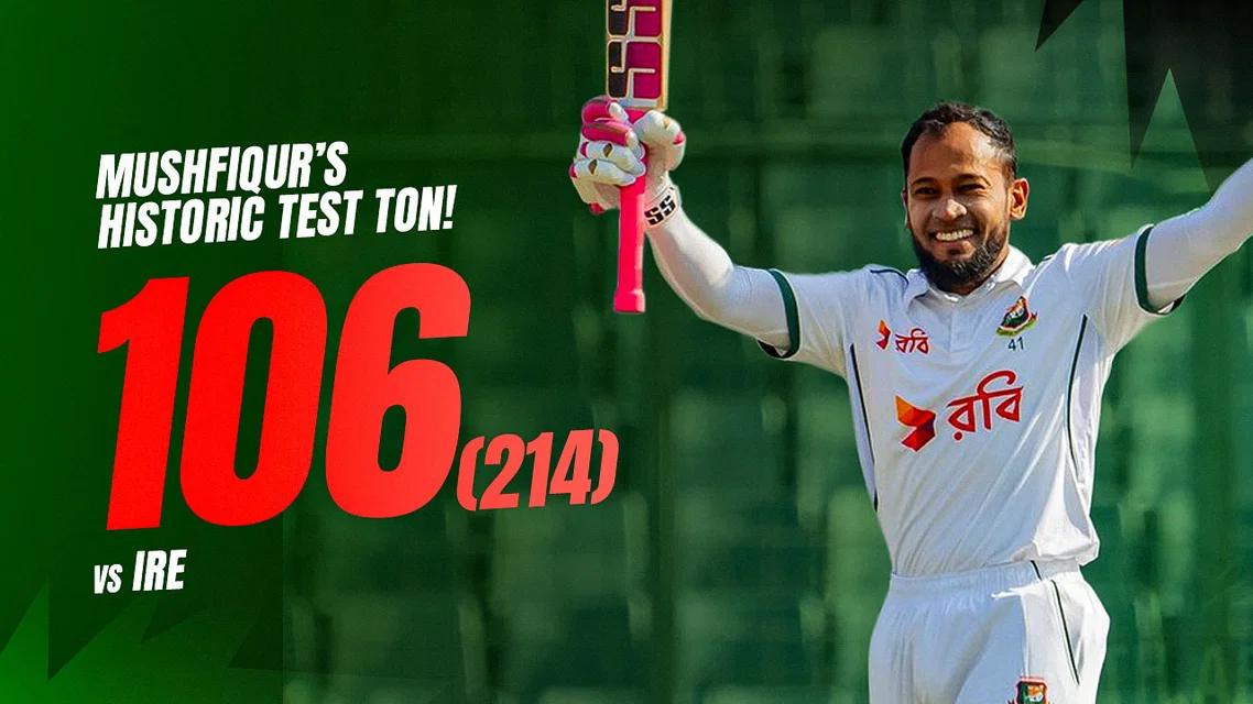 Mushfiqur Rahim marks his 100th Test with a magnificent hundred 💯 | Highlights